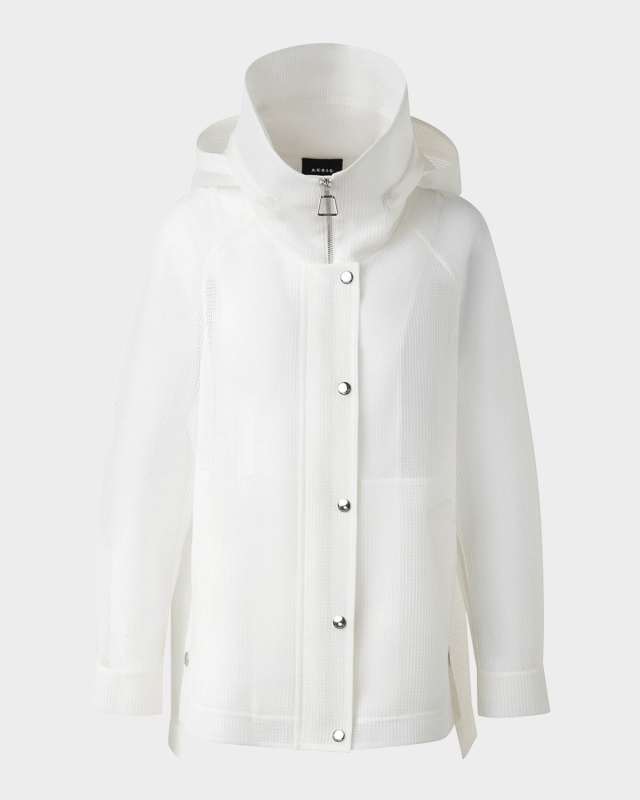 Palina Double Layer Techno Grid Parka